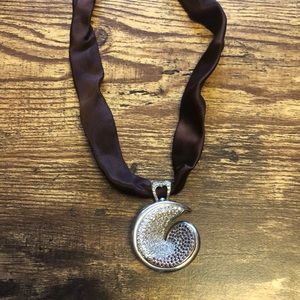 Graziella Gioelli Scultura Chocolate Brown Pendant Necklace